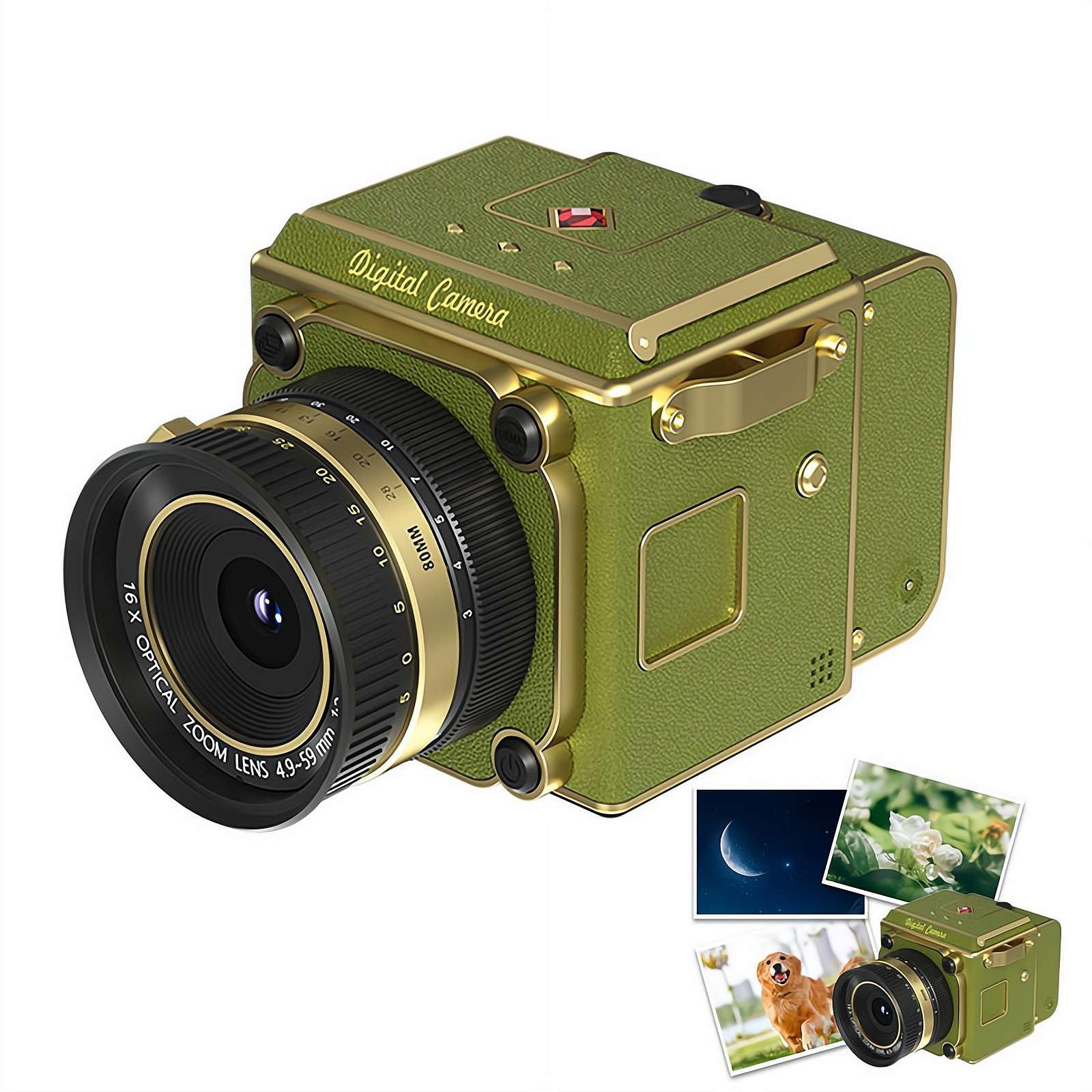 ミニデジタルカメラ 512CCD 4K対応 Amazon | ミニデジタルカメラ トイカメラ 4K録画 6400万画素 CCD風
